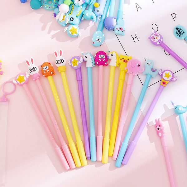 20pcs 0.38mm Cartoon Gel Pen Set KINIYO Stationery