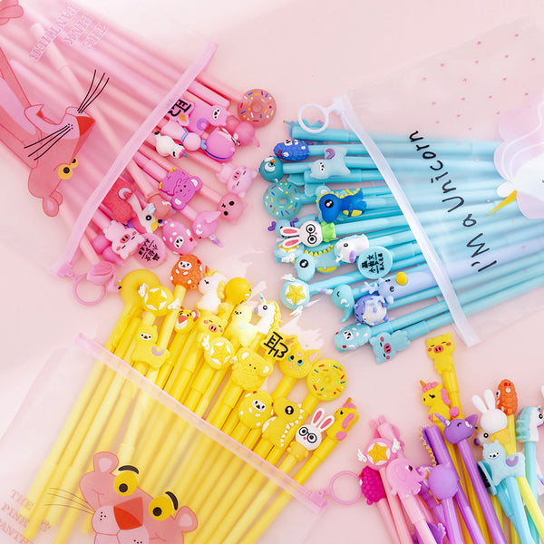 20pcs 0.38mm Cartoon Gel Pen Set KINIYO Stationery