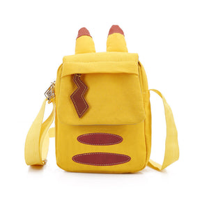 Pikachu Ear Yellow Cartoon Canvas Shoulder Bag