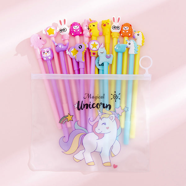 20pcs 0.38mm Cartoon Gel Pen Set KINIYO Stationery