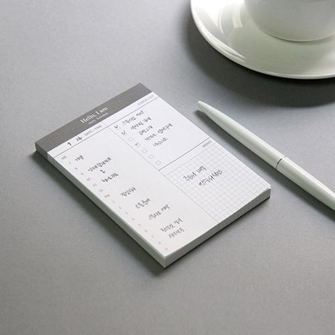 1 Piece Daily Schedule Writing Pad KINIYO Stationery